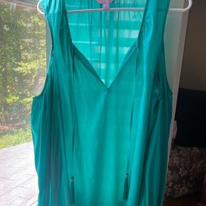 Lilly Pulitzer Silk cold shoulder blouse